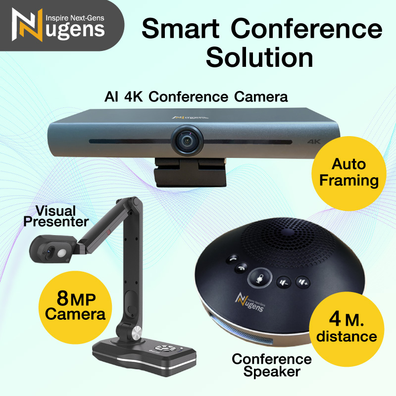 ชุดอุปกรณ์สำหรับการประชุมครบวงจร อุปกรณ์ประชุมทางไกล อุปกรณ์ประชุมออนไลน์ Smart Conference Solution/Group Video Conference/ Conference Meeting/ VDO Conferen group (Set1)